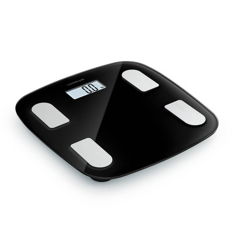 Cân Sức Khỏe Điện Tử LocknLock Body Fat Scale 310x300x21mm, 180Kg - 2 Màu (Đen, Xanh Dương) - ENC541 image number null